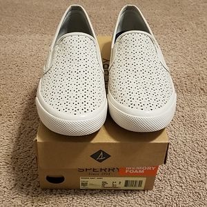 Sperry Top Sider Memory Foam Seaside Ivory 8.5
